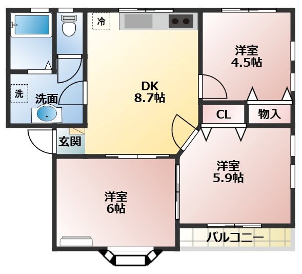 メゾン・ド・ベル　IIの間取り