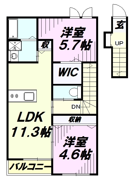 ソレイユの間取り