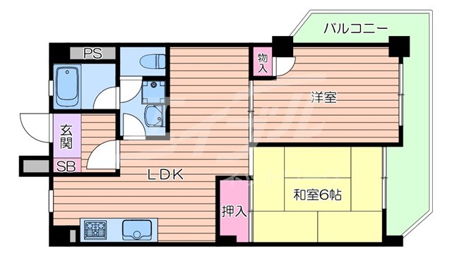 パセオ摂津Iの間取り