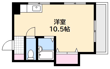 広島市西区三滝町のマンションの間取り