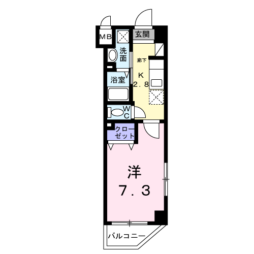 ラフレシール　ＳＨＩＭＡの間取り