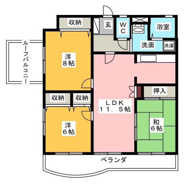 メゾンファミールの間取り