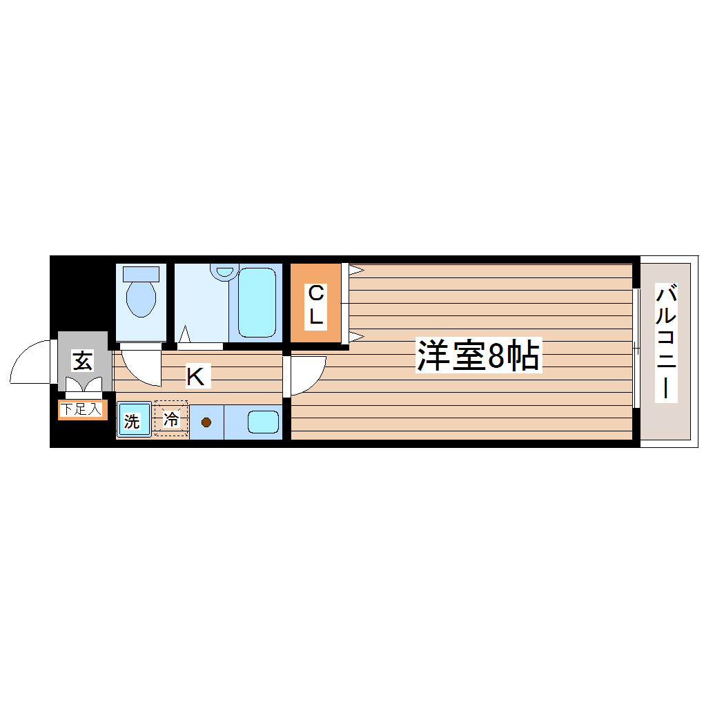 HIKOハイツの間取り