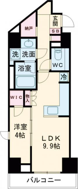 杉並区上高井戸のマンションの間取り