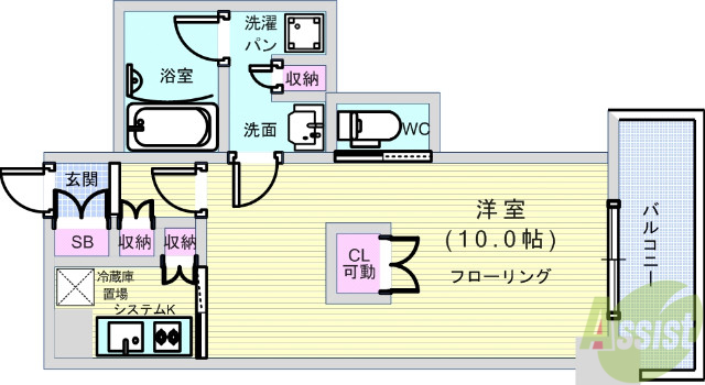 アーバネックス北浜の間取り