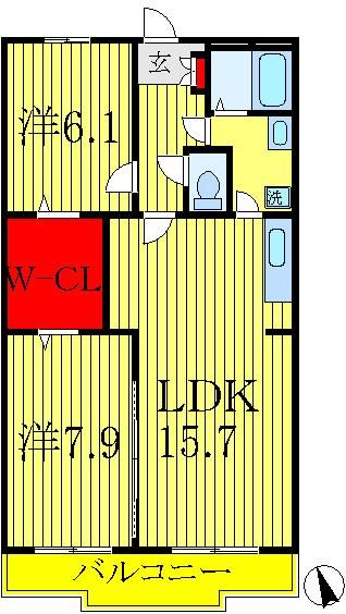 栗林クレスの間取り