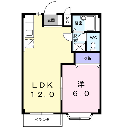 アーバンサクライＡ棟の間取り