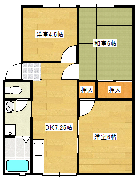 クリエール城西の間取り