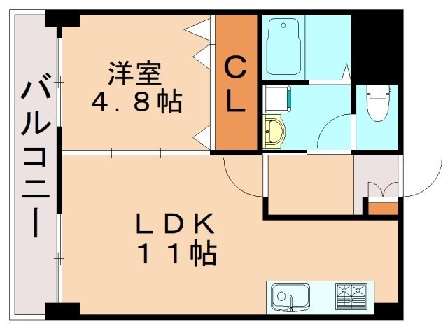 北九州市八幡西区竹末のマンションの間取り