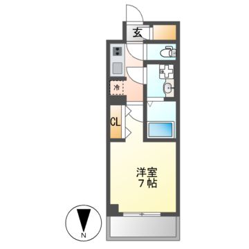 Ｓ-ＲＥＳＩＤＥＮＣＥ名駅ＮｏｒｔｈIIの間取り