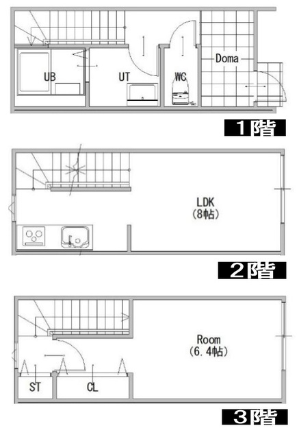 MOK-TERRACE三郷の間取り