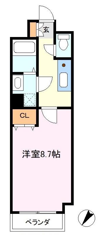 春日部市粕壁のマンションの間取り