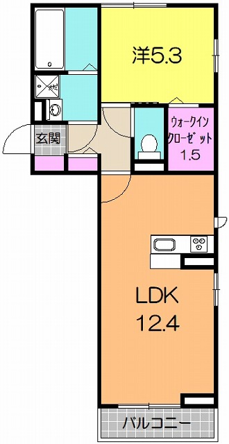 ウィンケード長町南の間取り
