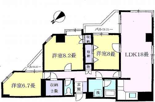 フレンドパレスの間取り