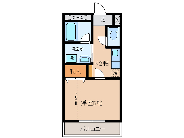 名鉄三河線 碧南中央駅 徒歩6分 3階建 築22年の間取り写真