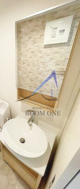 洗面設備　洗面台です。