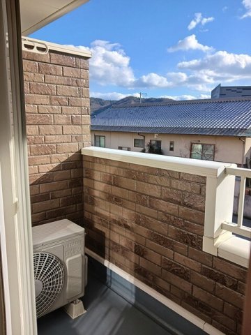 バルコニー　落ち着いた時間を過ごせるバルコニーです