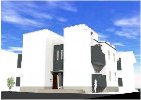 建物外観　建築時パース