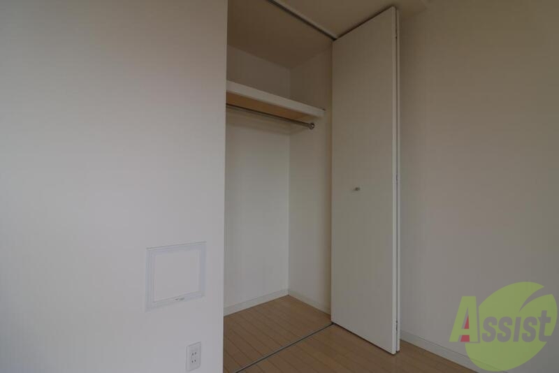 収納　クローゼットです。洋服をしまうのに便利ですね。