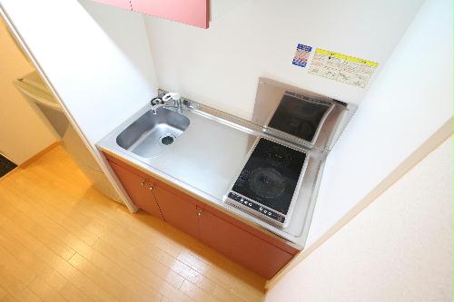 キッチン　ワイドキッチン2口コンロでお掃除が楽チン
