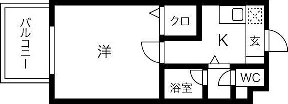地下鉄長堀鶴見緑地線 西大橋駅 徒歩3分 13階建 築24年の間取り写真