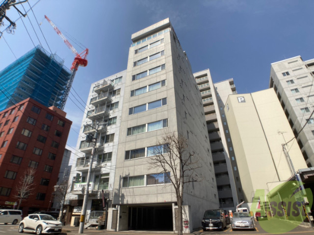 建物外観　札幌市中央区南２条西「カサトレスネオ」