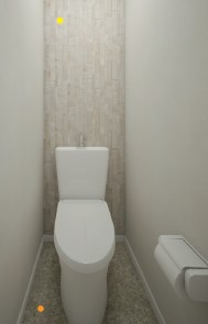 白山浦1丁目新築アパートのトイレ写真