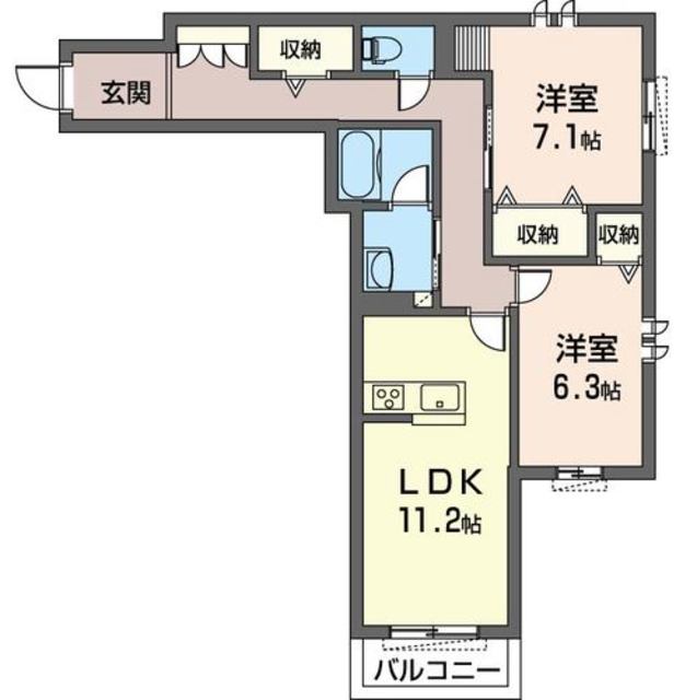シャインフレアの間取り写真