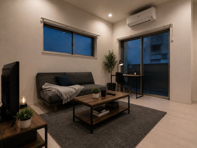 居室・リビング　CG画像です。家具家電付きではありません