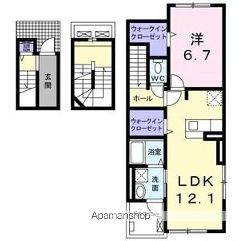 ＪＲ仙石線 陸前高砂駅 徒歩12分 3階建 築8年の間取り写真