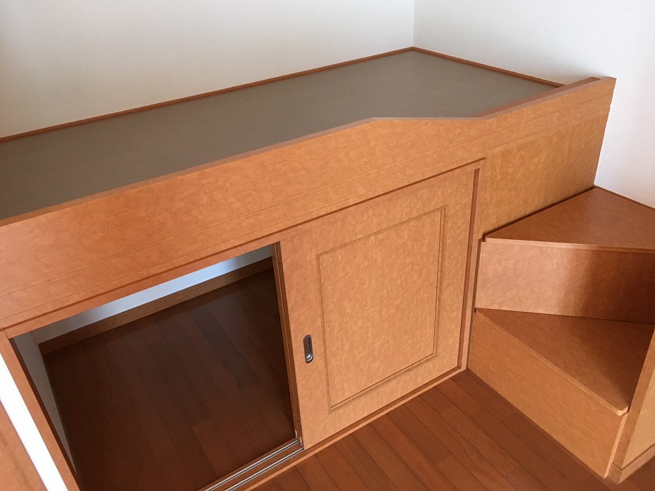 収納　ベッド下にも収納が！様々な用途に使えます。