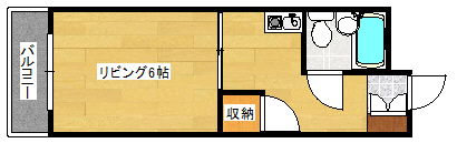 広島市安佐南区緑井のマンションの間取り