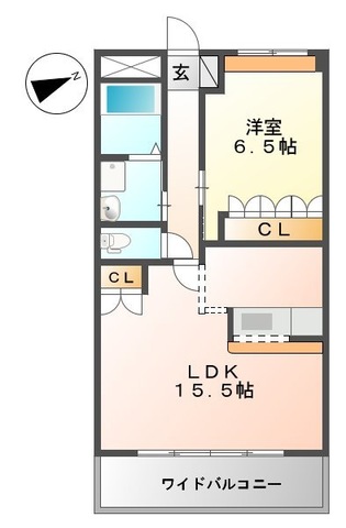 川口市大字安行西立野のマンションの間取り