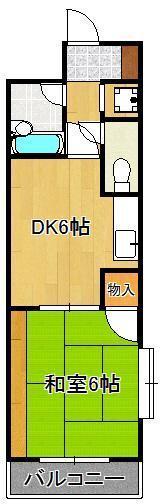 鷹の巣センチュリー２１　５１２の間取り