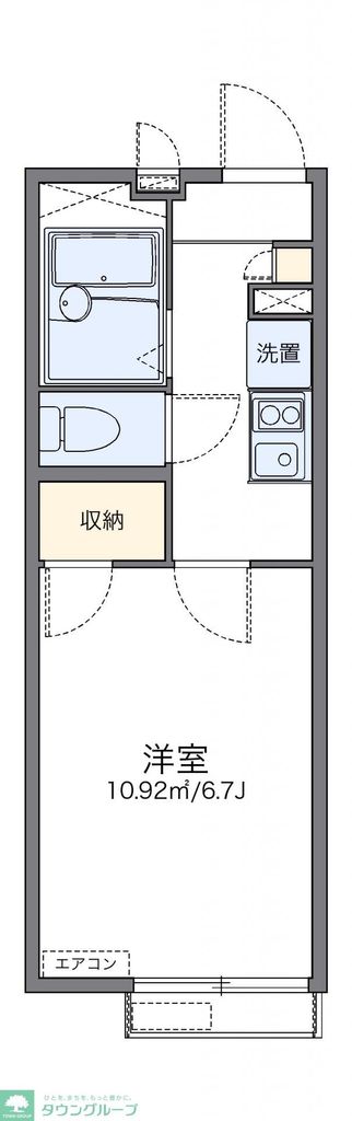 川越市豊田町のアパートの間取り