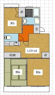 青木ハイツの間取り