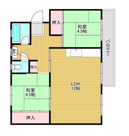 茄子作住宅7号棟の間取り