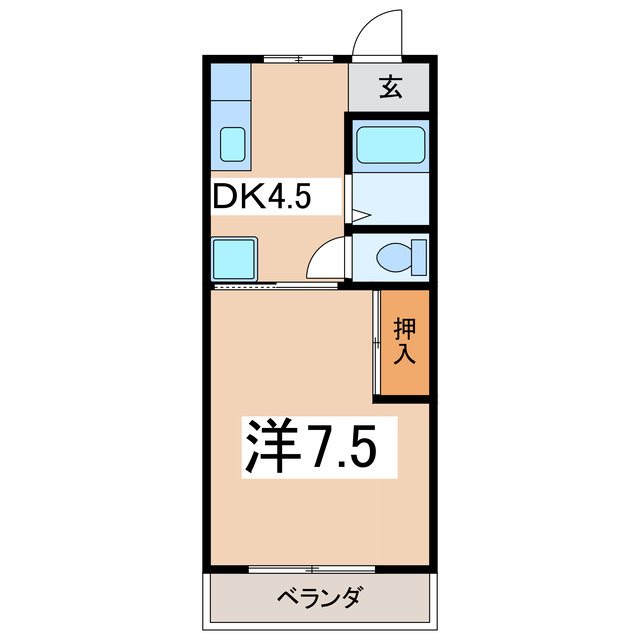 メゾンタカノＡの間取り