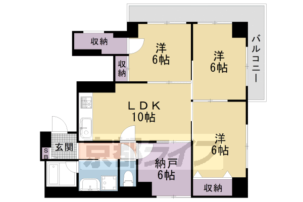 Ｕ　ｒｅｓｉｄｅｎｃｅ京都三条の間取り