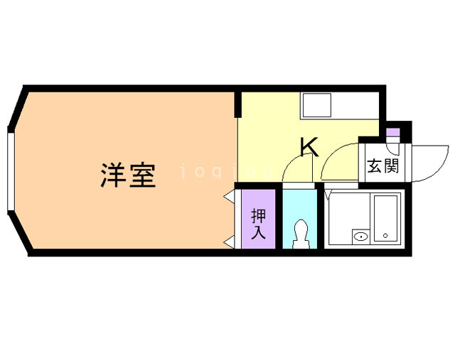 帯広市依田町のマンションの間取り