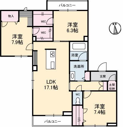 ドエル錦町の間取り