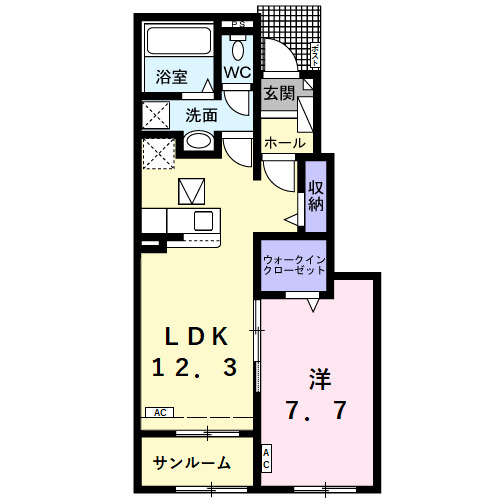 フィオーレ笠木　Ｂの間取り