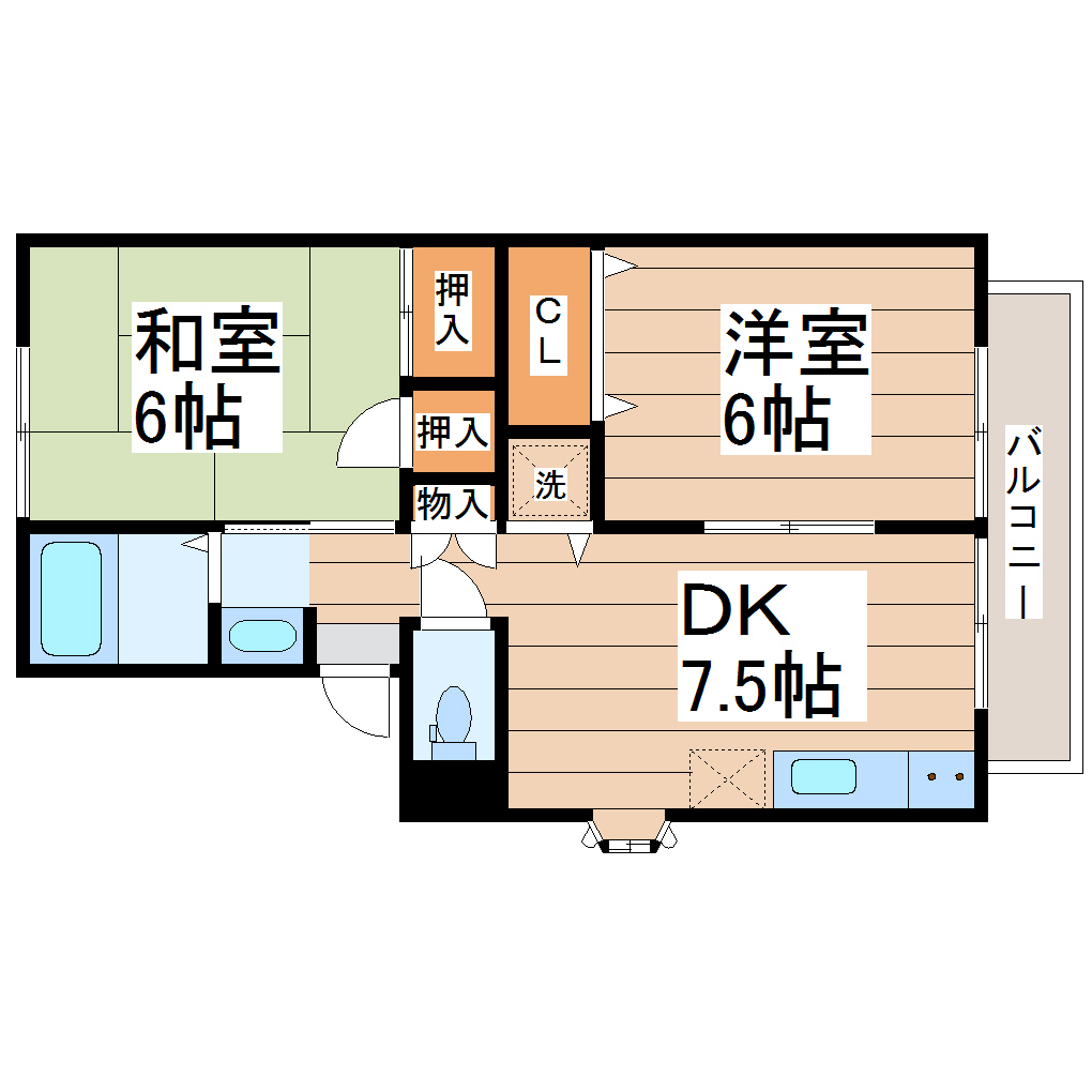 ベルパーク川平III番館の間取り