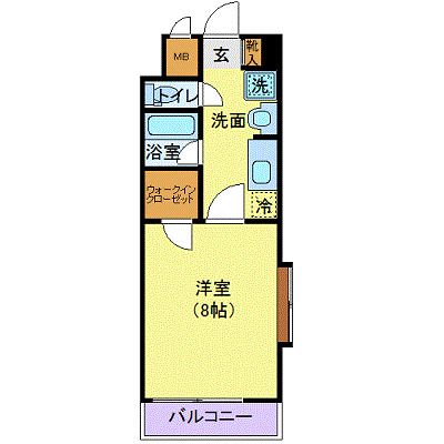 仙台市青葉区上杉のマンションの間取り