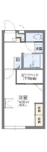 レオパレスファームガーデンの間取り