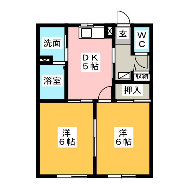 ハイビスカスＤの間取り