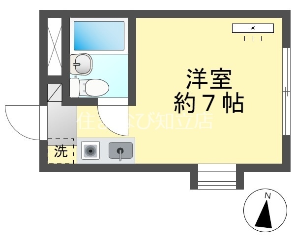 豊田市常盤町のマンションの間取り