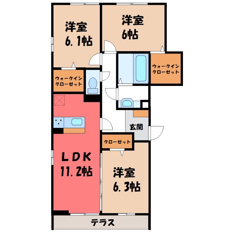 セラヴィ南町の間取り