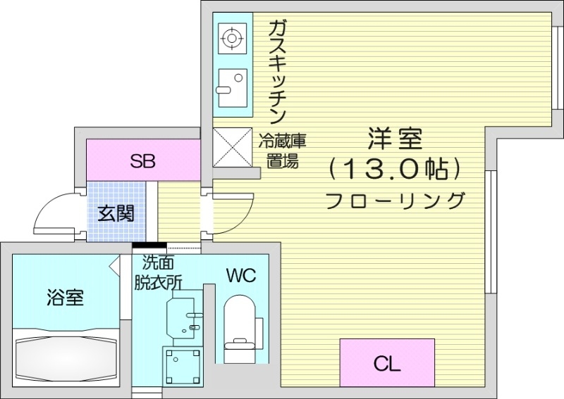 スカイガーデン札幌南の間取り