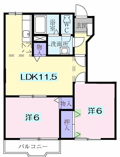 ボワノールＢ棟の間取り